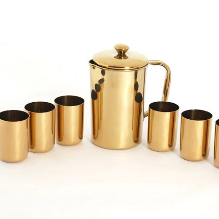 7 PIECES PVD COATING LEMON SET