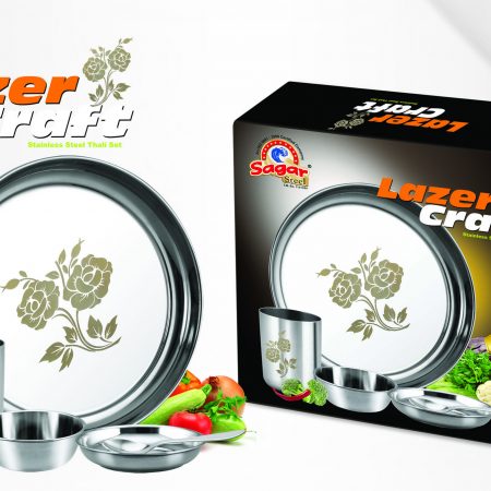 THALI SET LAZER CRAFT 5 PIECES